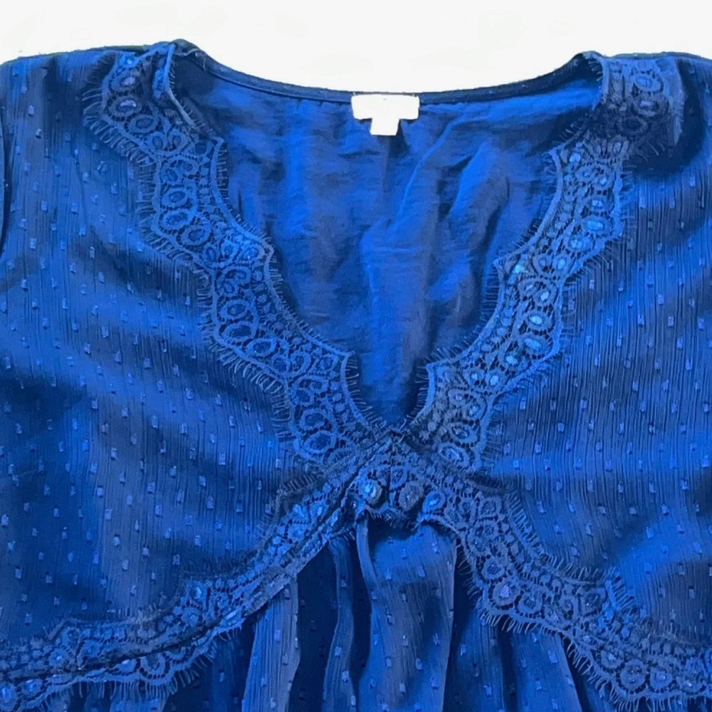 Mason & Belle Long Sleeve V Neck Blouse - 1XL